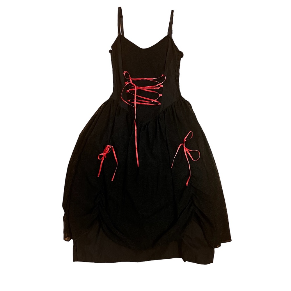 Subterranea Vintage Y2K Hot Topic Gothic Spiderweb Lace Dress New with Tags